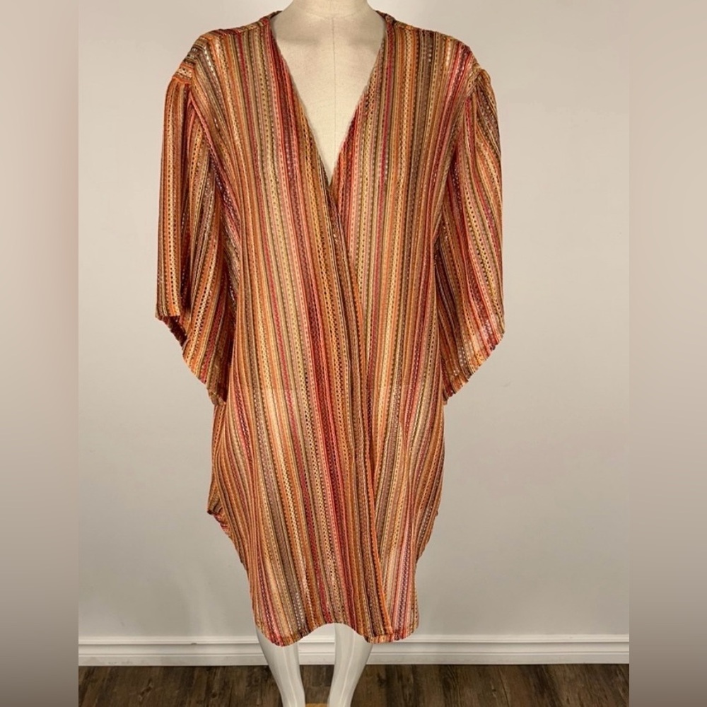Maurices Multicolor Striped Tunic/Duster Like New! 1 X PTP 30-33